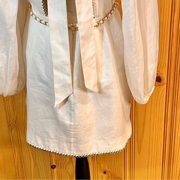 Zimmerman Rouleau Chain Mini Dress Sz-10 - Picture 9 of 16